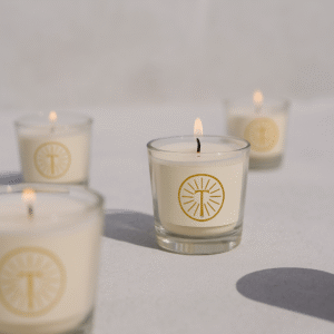 Glass Candles by Theia- Set of 3