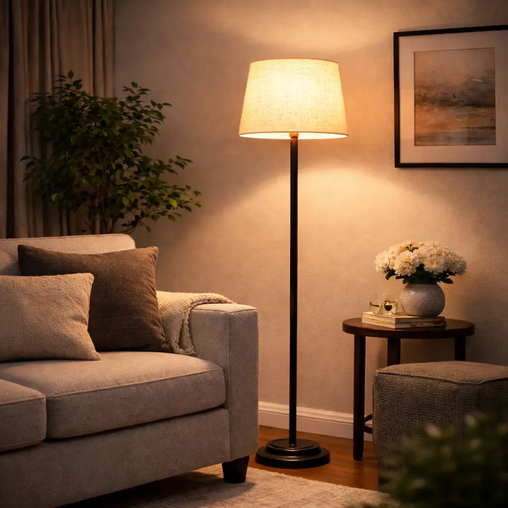 Theia Decor's SolMist Linen Floor Lamp - Image 2