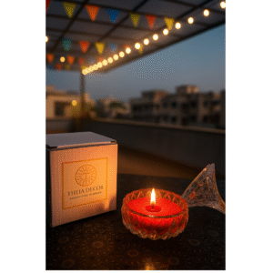 Theia Decor's EmberGlow Sand Candle