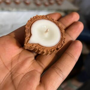 Theia Decor’s Diwali Special Diya Candles (Set of 12 | 1-Hr Burn Time)