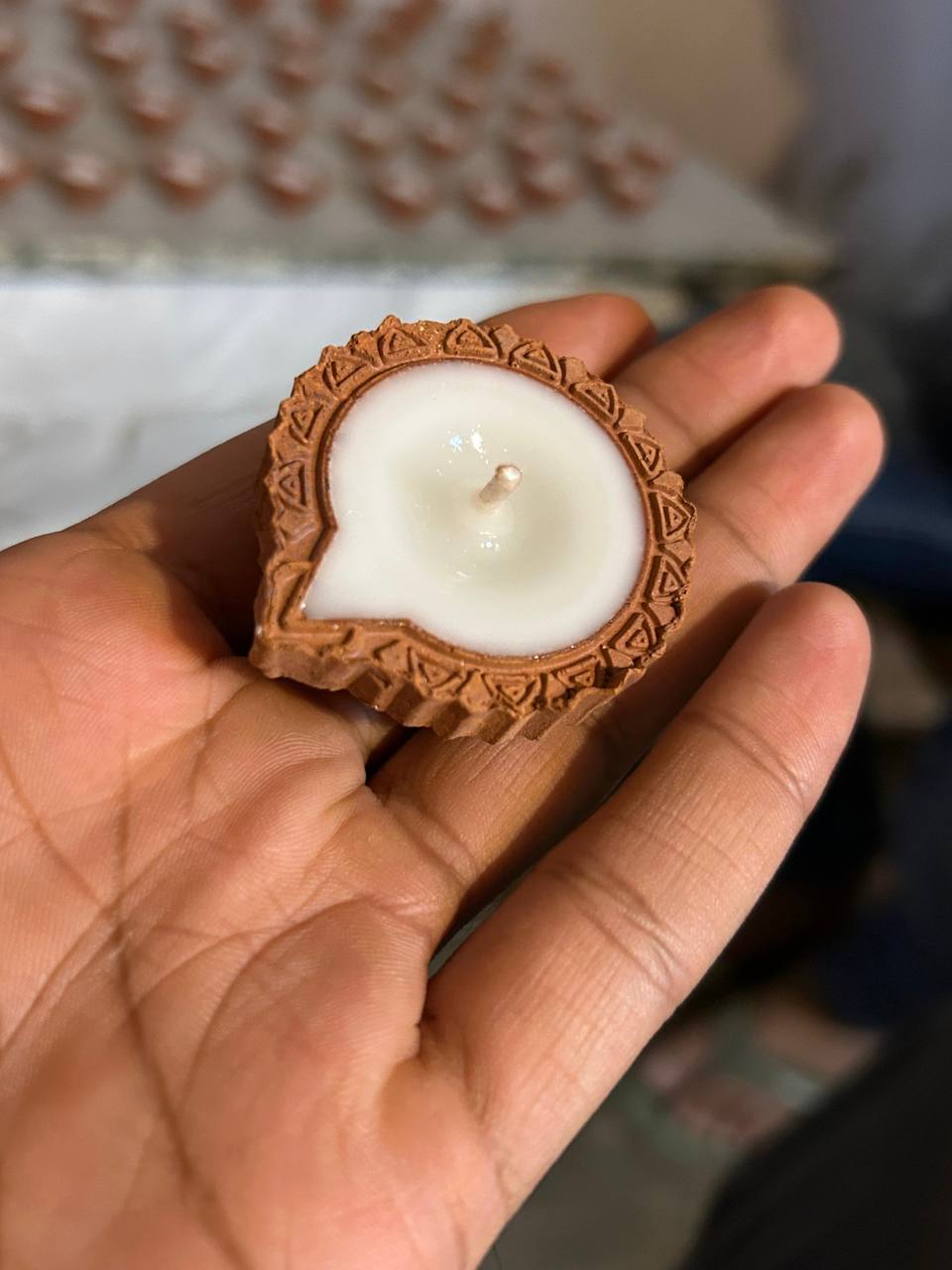 Theia Decor’s Diwali Special Diya Candles (Set of 12 | 1-Hr Burn Time)